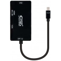 Conversor Mini DisplayPort a VGA / HDMI, 3 en 1, DP