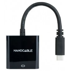 Nanocable - Conversor USB-C a HDMI 4K, 15 cm,