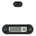 CONVERSOR USB-C A DVI ALUMINIO GRIS 15 CM