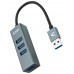 HUB USB NANOCABLE 4 USB 3.0. USB-A/M-USB 3.0/H GRIS 10