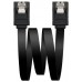 SATA III 6G, 0.5 m, Negro