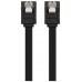 SATA III 6G, 0.5 m, Negro