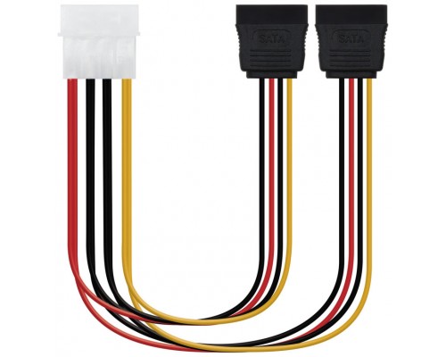 Nanocable - Cable adaptador 20cm de Molex a SATA