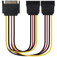 Nanocable - Cable Sata Alimentacion SATA/M a 2xSATA/H