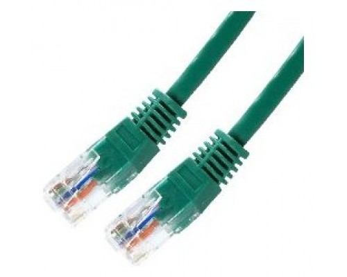 RJ-45, Cat5e, UTP, AWG 24, Verde, 1m