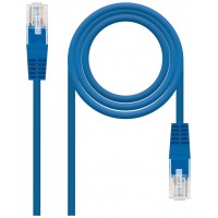 Cable Red Latiguillo RJ45 CAT.6 UTP AWG24, Azul, 25 cm
