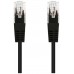 CABLE DE RED LATIGUILLO RJ45 UTP CAT6 AWG24 0.30 M NEGRO NANOCABLE (Espera 4 dias)