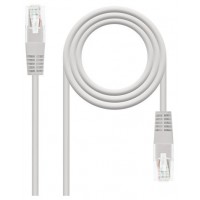 Cable de red latiguillo RJ45 Cat.6 UTP AWG24, Gris,