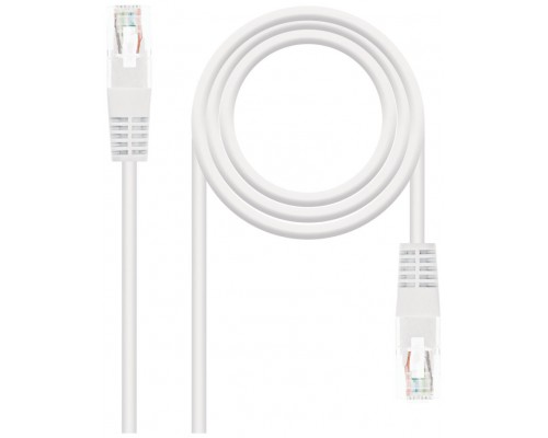 RJ-45, Cat6, UTP, AWG 24, Blanco, 3m
