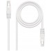 RJ-45, Cat6, UTP, AWG 24, Blanco, 3m