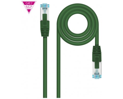 Cable de Red Cat.7 600MHZ LSZH SFTP PIMF AWG26, Verde,