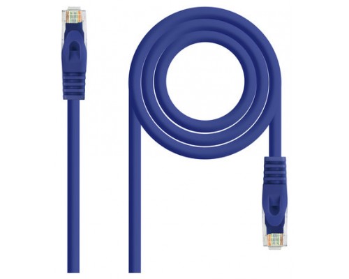 Cat6A, RJ-45, UTP, LSZH, AWG 24, 0.5 m, Azul