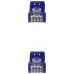 Cat6A, RJ-45, UTP, LSZH, AWG 24, 0.5 m, Azul