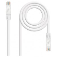 CABLE RED LATIGUILLO RJ45 CAT.6A LSZH UTP AWG24, 1M BLANCO NANOCABLE (Espera 4 dias)