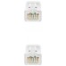 Cat6A, RJ-45, UTP, LSZH, AWG 24, 2 m, Blanco
