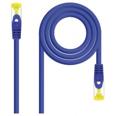 Cat6A, RJ-45, SFTP, LSZH, AWG 26, 0.5 m, Azul