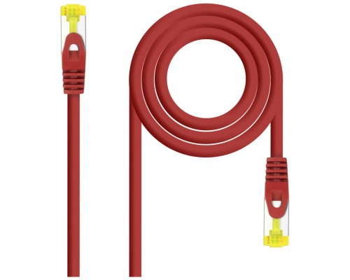 CABLE DE RED LATIGUILLO RJ45 SFTP CAT6A AWG26 0.25 M ROJO NANOCABLE (Espera 4 dias)