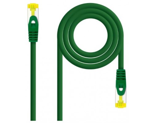 CABLE RED LATIGUILLO RJ45 CAT.6A LSZH SFTP AWG26, 0.30M VERDE NANOCABLE (Espera 4 dias)