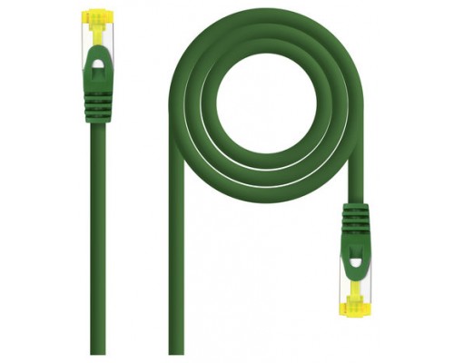 CABLE DE RED LATIGUILLO RJ45 SFTP CAT6A AWG26 2 M VERDE NANOCABLE (Espera 4 dias)