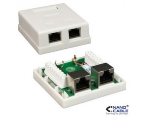 Nanocable - Roseta de superficie RJ45 CAT.6 UTP 1 toma