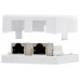 ROSETA DE SUPERFICIE PARA RJ45 CAT.6 FTP 2 TOMAS