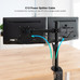 Cable de Alimentacion CEE7/M a 2xC13/H, Negro, 1.8 m