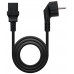 CEE7/C13, AWG 18, 1500W, 3m, Negro