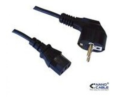 CEE7/C13, AWG 18, 1500W, 5m, Negro