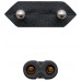 CEE 7/16 / C7, AWG 18, 1500W, 1.5m, Negro