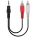 3.5 mm - 2 x RCA, M/M, 3 m