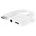 NANOCABLE CABLE ADAPTADOR USB-C A JACK+USB-C/H PD 60W,BLANCO-SX4 NANOCABLE CABLE ADAPTADOR USB-C A JACK+USB-C/H PD 60W,BLANCO