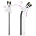 ORGANIZADOR DE CABLES FLEXIBLE 25MM 2 M BLANCO