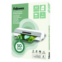 PACK 100 FUNDAS DE PLASTIFICAR RECICLADAS BRILLO A3 FELLOWES 100142988 (Espera 4 dias)