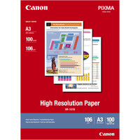 CANON Papel HR-101N 100h A3 High Resolution inkjet paper 106g-12SX CANON Papel HR-101N 100h A3 High Resolution inkjet paper 106g