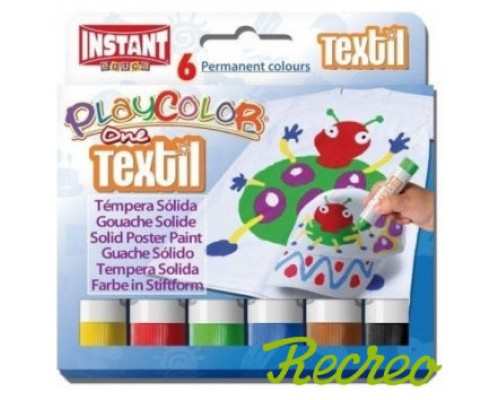 ESTUCHE TEXTIL ONE 6 COLORES SURTIDOS PLAYCOLOR 10401 (Espera 4 dias)