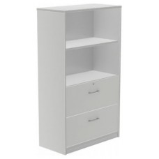 ARMARIO MEDIO CARPETERO156X90X45 ESTRUCTURA ALUMINIO/FRONTALES GRIS ROCADA 1056AN02V24 (Espera 4 dias)