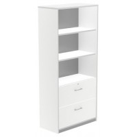 ARMARIO ALTO CARPETERO 195X90X45 ESTRUCTURA BLANCA/FRONTALES BLANCO ROCADA 1102AW04 (Espera 4 dias)