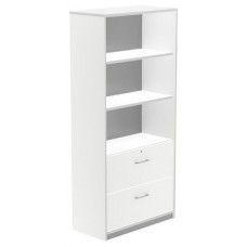 ARMARIO ALTO CARPETERO 195X90X45 ESTRUCTURA BLANCA/FRONTALES BLANCO ROCADA 1102AW04V24 (Espera 4 dias)