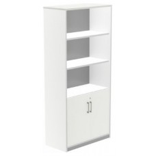 ARMARIO ALTO CON PUERTAS BAJAS 195X90X45 ESTRUCTURA BLANCA/PUERTAS BLANCO ROCADA 1103AW04V24 (Espera 4 dias)