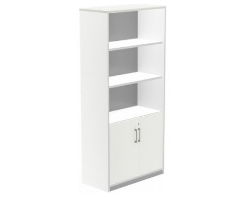 ARMARIO ALTO CON PUERTAS BAJAS 195X90X45 ESTRUCTURA BLANCA/PUERTAS BLANCO ROCADA 1103AW04V24 (Espera 4 dias)