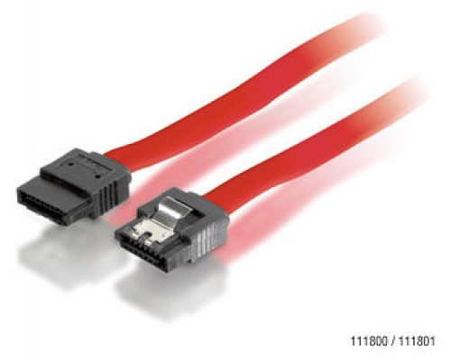 Equip - Cable SATA II - Con clip de seguridad - 0,5m -