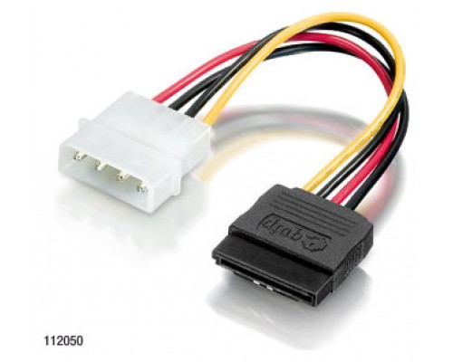 Equip 112050, 0,15 m, Molex (4-pin), SATA de 15 pines,