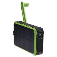 POWEBANK DENVER SOLAR DE 10000MAH CON MANIVELA MANUAL