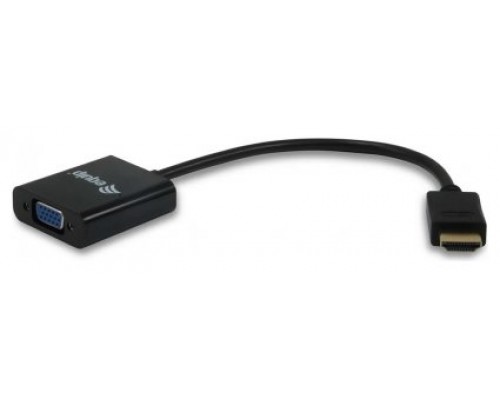 ADAPTADOR HDMI MACHO A VGA HEMBRA CON AUDIO JACK 3.5