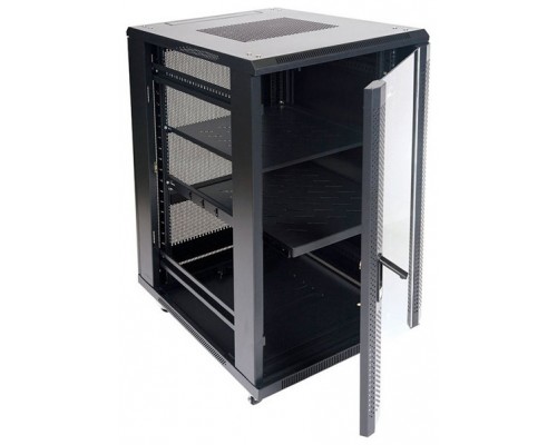 ARMARIO DE SUELO RACK 19"" 22U 800x800 PUERTA DOBLE PERFORADA (Espera 4 dias)