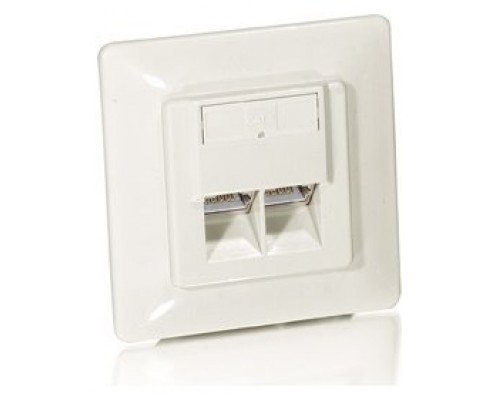 KIT 5UDS ROSETA EMPOTRABLE CAT.6 2 PUERTOS RJ45