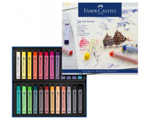 ESTUCHE 24 BARRAS SOFT PASTEL FABER CASTELL 128324 (Espera 4 dias)