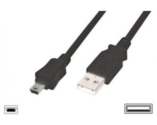 CABLE USB 2.0 TIPO A - B MINI (5PIN) 1,8M