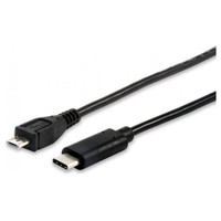 CABLE USB-C A MICROUSB 1M EQUIP 12888407 para carga-4SX CABLE USB-C A MICROUSB 1M EQUIP 12888407 para carga