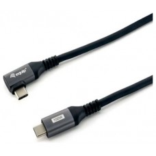 CABLE USB-C MACHO - USB-C MACHO ACODADO